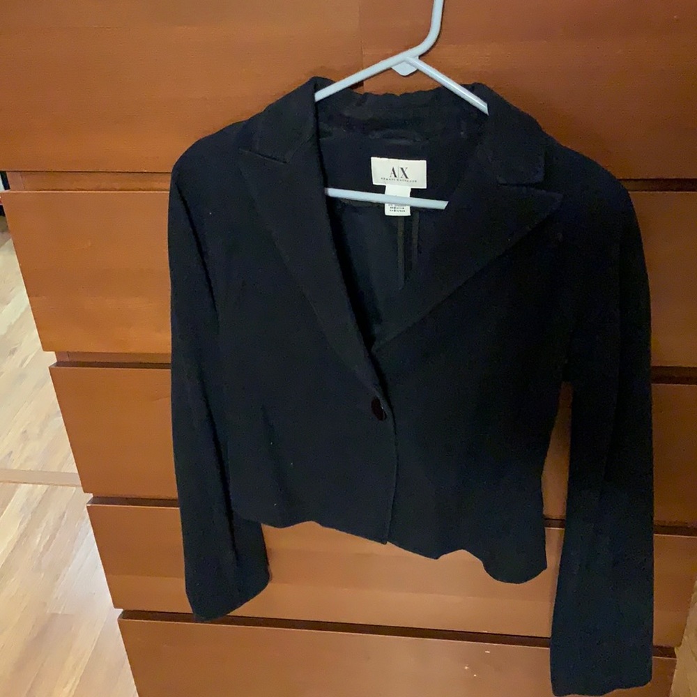 Armani exchange chic black blazer